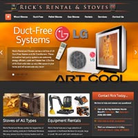 Rick's Rental and Stoves Website